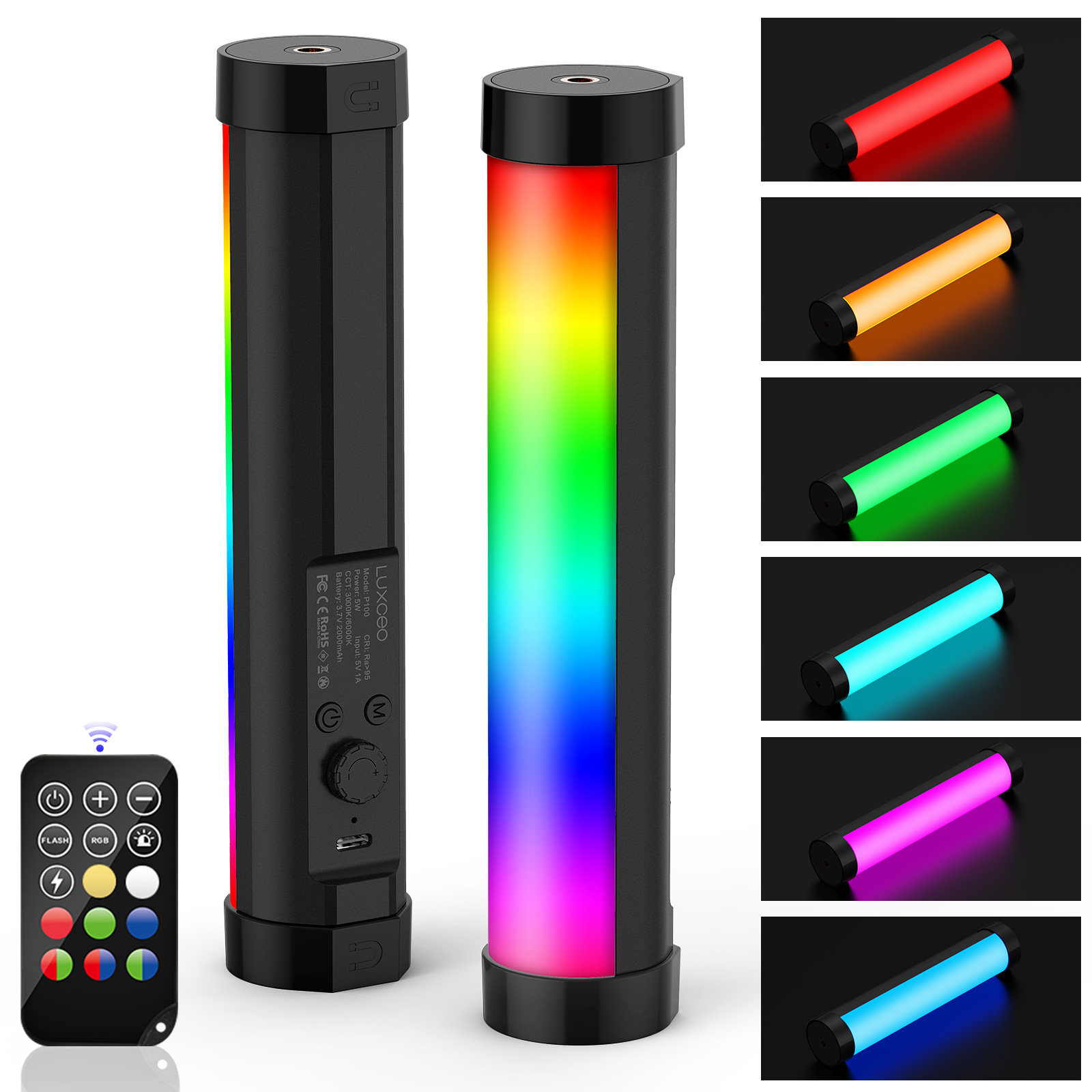 P100 RGB magnetic fill light